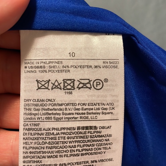 Banana Republic Blue Pencil Skirt! Size 10 - Picture 5 of 10